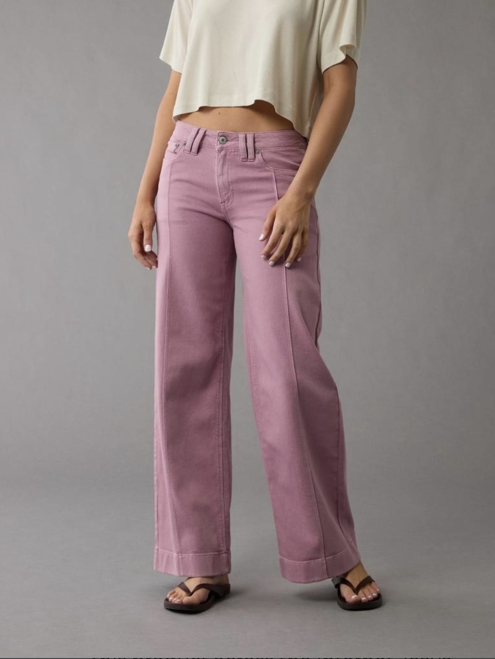 Women’s AE Dreamy Drape Stretch Low-Rise Baggy Wide-Leg Pant